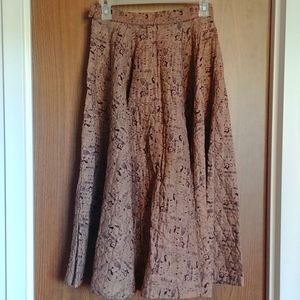 Vintage Quilted Circle Skirt